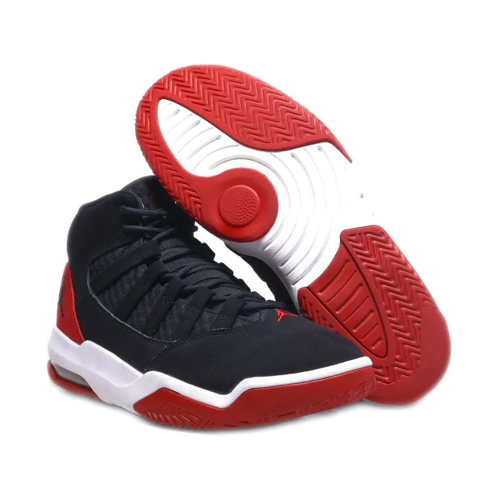 Air Jordan Max Aura High-Top Sneakers Fabric Black Colour For Men