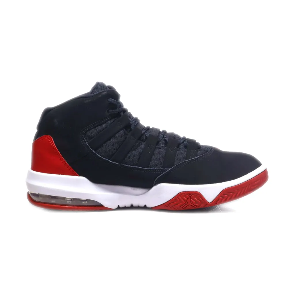 Air Jordan Max Aura High-Top Sneakers Fabric Black Colour For Men