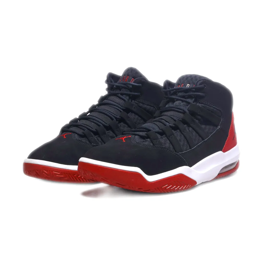 Air Jordan Max Aura High-Top Sneakers Fabric Black Colour For Men