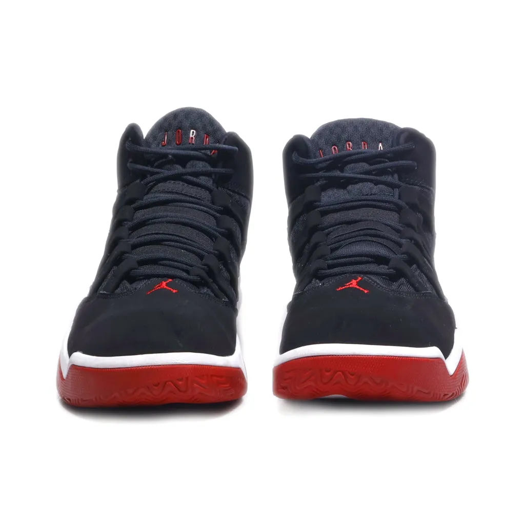 Air Jordan Max Aura High-Top Sneakers Fabric Black Colour For Men