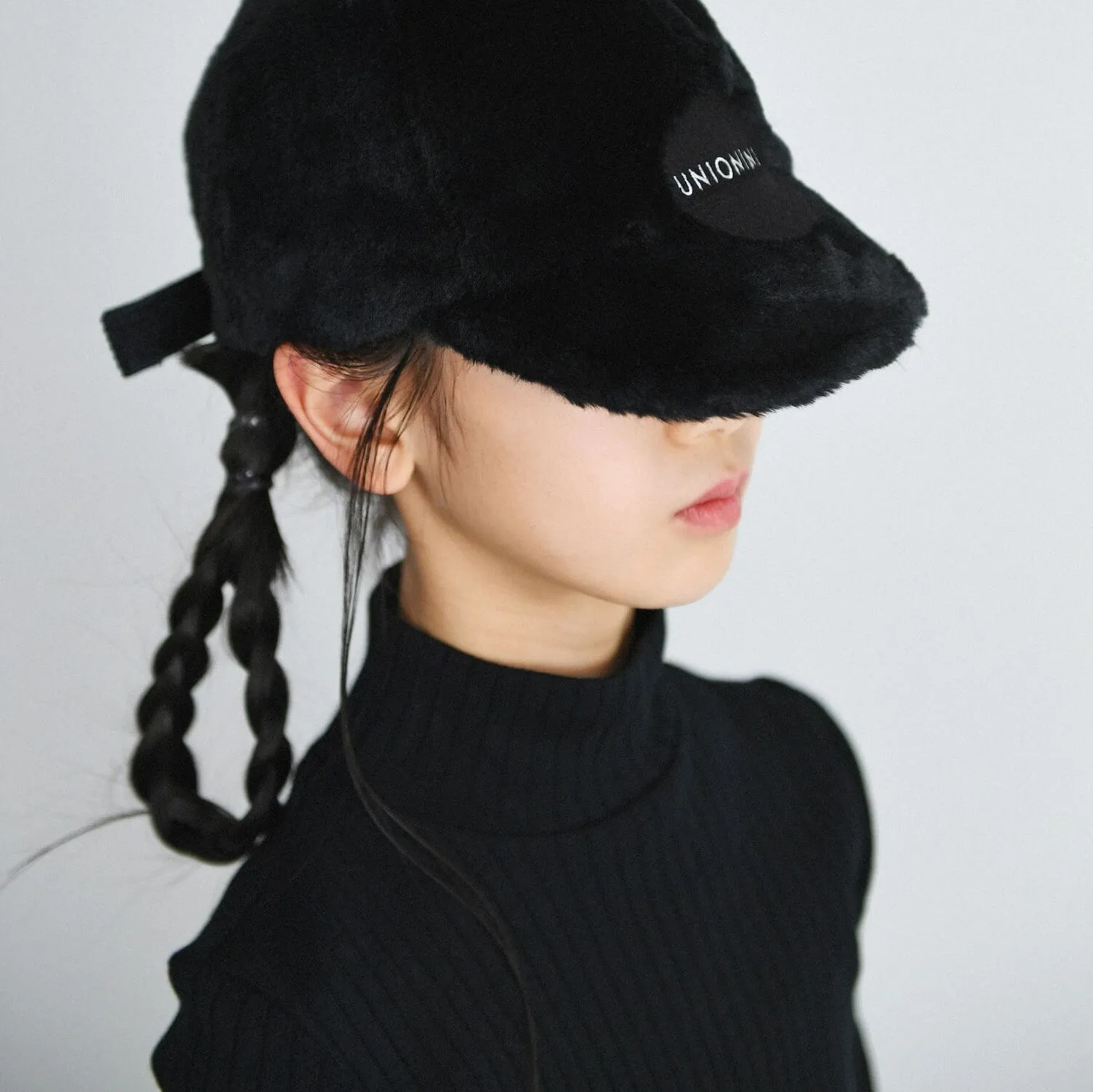 Black Rib High Neck Top