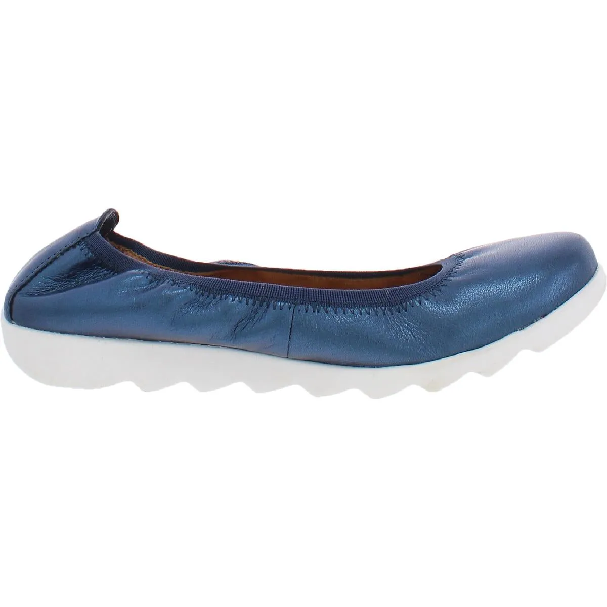 Comfortiva Womens Grace Leather Slip On Ballet Flats