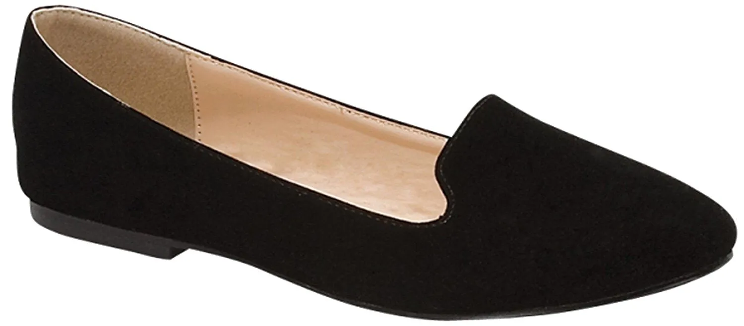 Forever Link Women's Slip On Smoking Loafer Slipper Flat