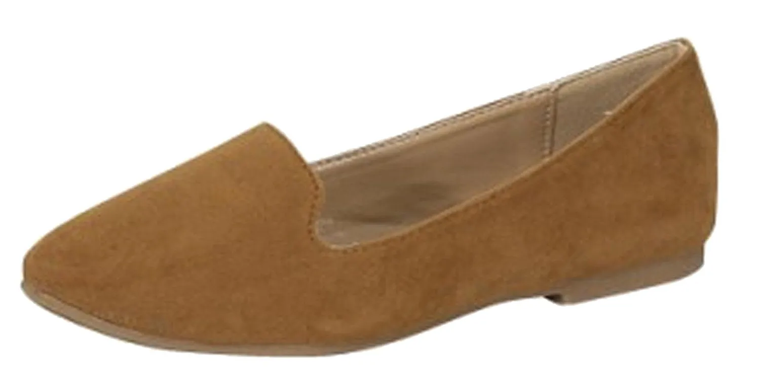 Forever Link Women's Slip On Smoking Loafer Slipper Flat