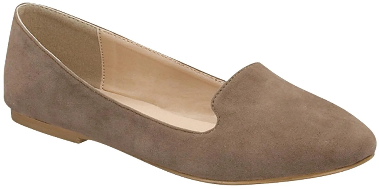 Forever Link Women's Slip On Smoking Loafer Slipper Flat