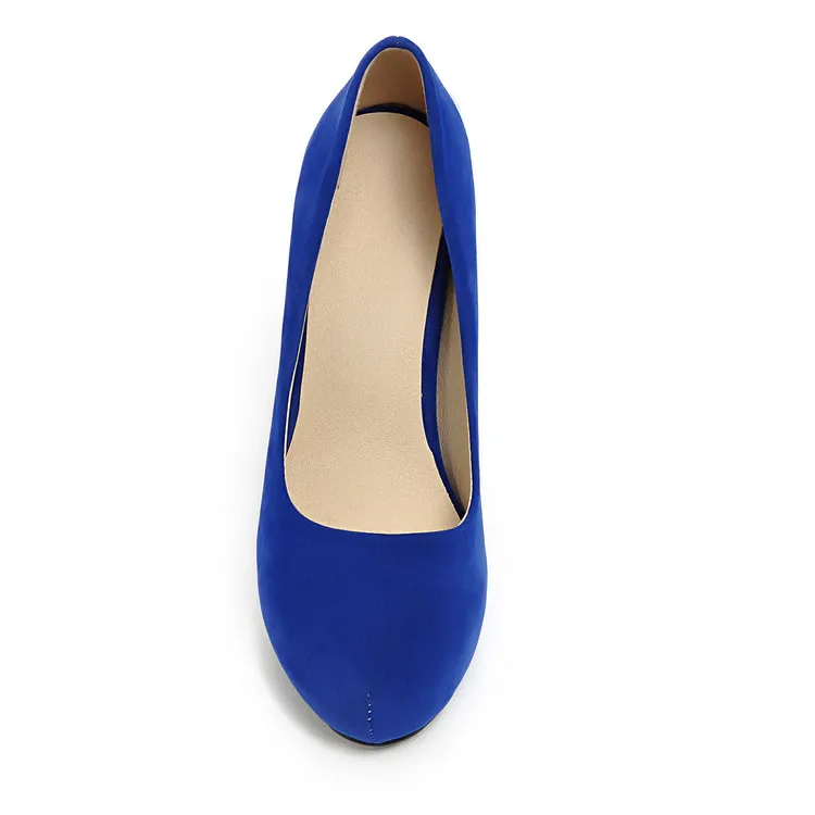 Funki Buys | Shoes | Women's Faux Suede High Chunky Heels