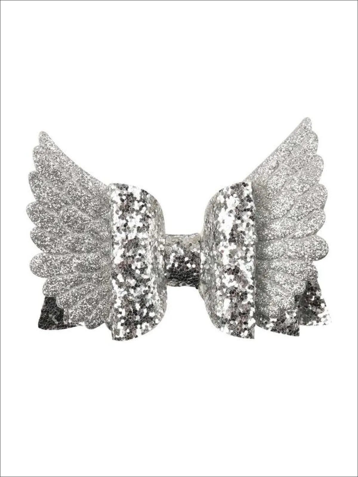 Girls Sequin Princess Angel Wing Hair Bow