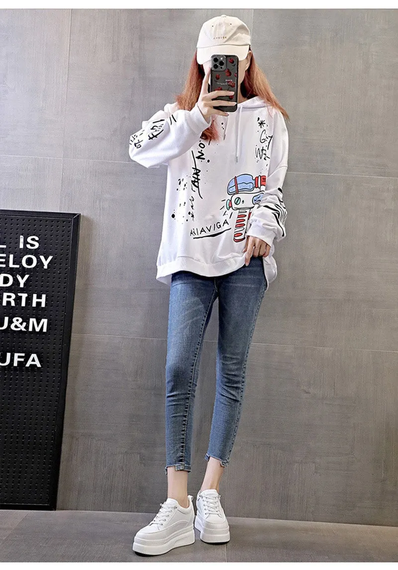 Hnzxzm 100% Genuine Leather Fashion Sneakers Women Flats Brand Ladies Flat Platform Height Increasing 8cm Black White Shoes A4835