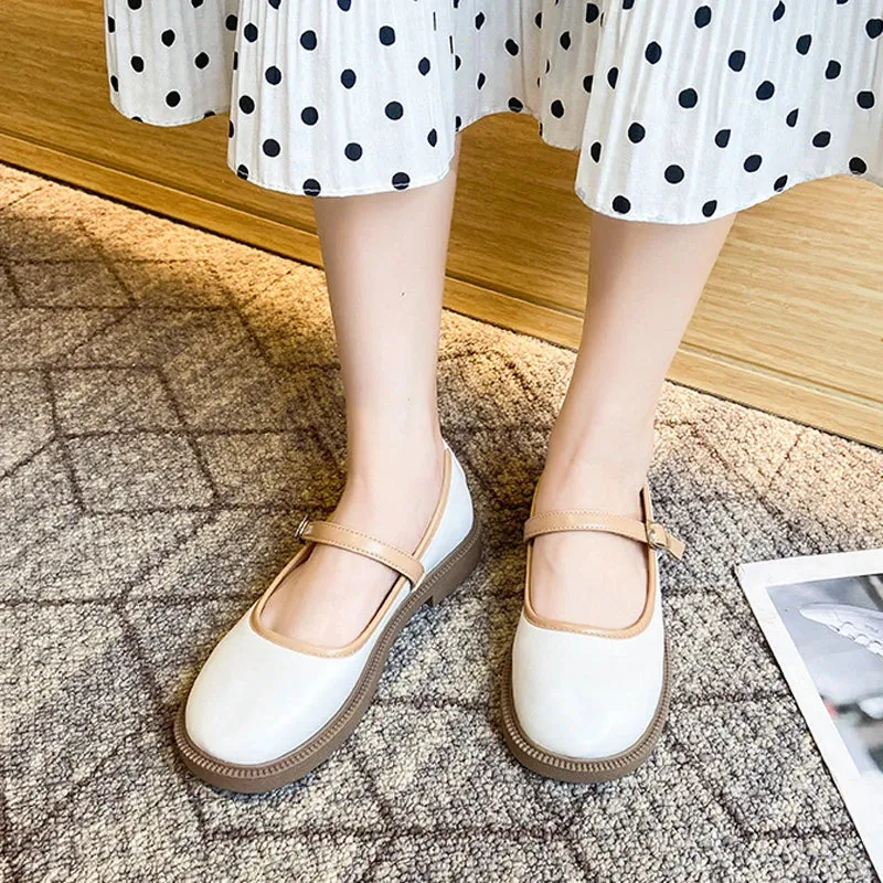 Hnzxzm New Lolita Shoes Japanese Mary Jane Shoes Women Retro Girls Students JK Uniform Platform Shoes Cosplay High Heels