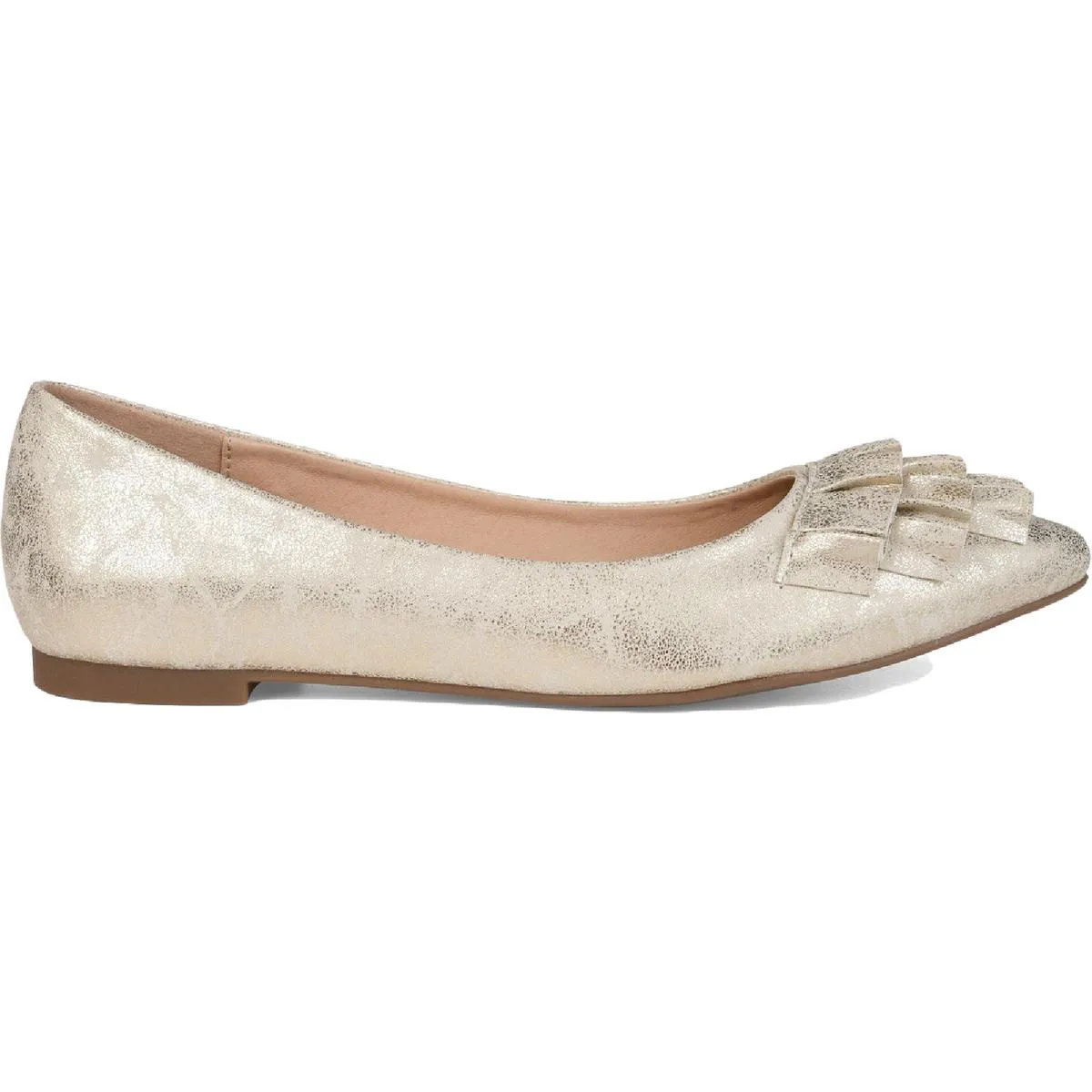Journee Collection Womens Judy Faux Leather Slip On Flats