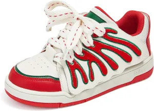 Kid Shoes Boys Girls Sneakers Lace Up Skate Shoes