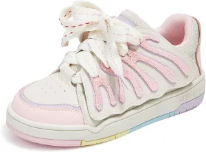 Kid Shoes Boys Girls Sneakers Lace Up Skate Shoes