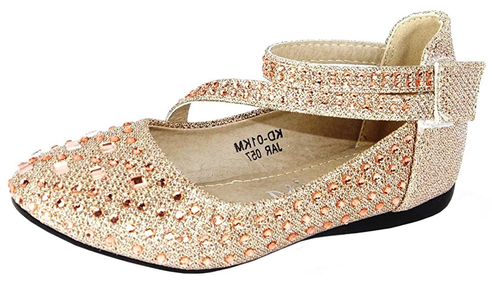 Link Girls Cute Rhinestone Ballet Ballerina Flats