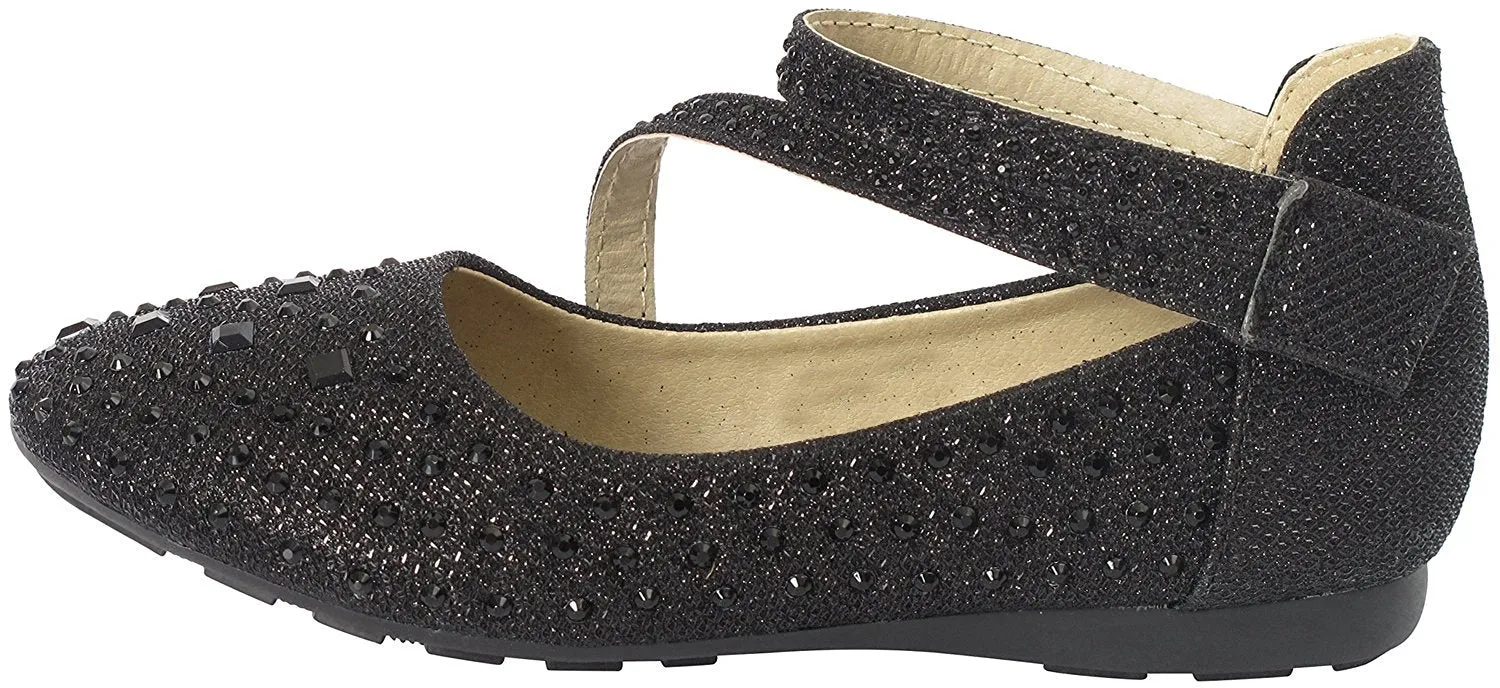 Link Girls Cute Rhinestone Ballet Ballerina Flats