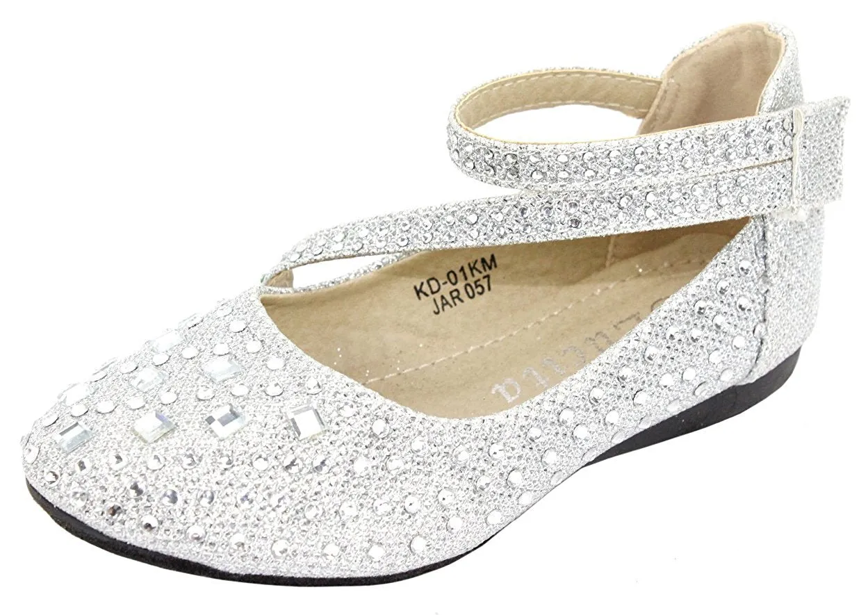 Link Girls Cute Rhinestone Ballet Ballerina Flats