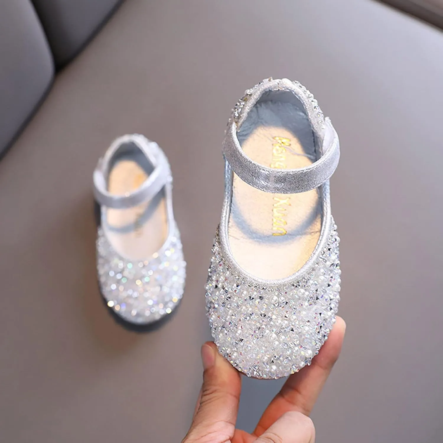 Little Girls Dress Shoes Toddler Dress Shoes Flower Girl Shoes for Weeding Toddler Ballet Flat Sweater Boot for Girls