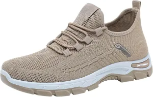 Ortho Shoes for Women Men Knitted Mesh Breathable Orthopedic Sneaker,Non Slip&Arch Support Soft-Soled Tennis Athletic Hiking Shoe,Lightweight Plantar Fasciitis Neuropathy Sneakers with Wide Toe Box