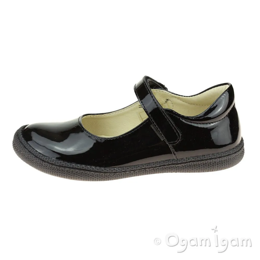 Primigi PTF 24322 Patent Girls Black Patent School Shoe