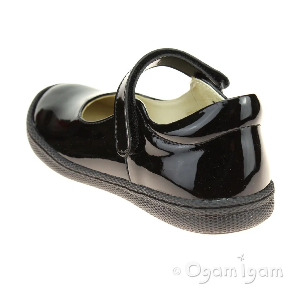 Primigi PTF 24322 Patent Girls Black Patent School Shoe