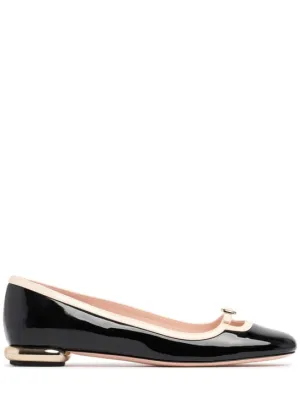 Roger Vivier   10mm Mini Choc leather ballerina flats 