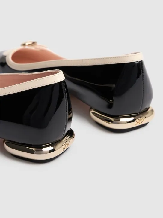 Roger Vivier   10mm Mini Choc leather ballerina flats 