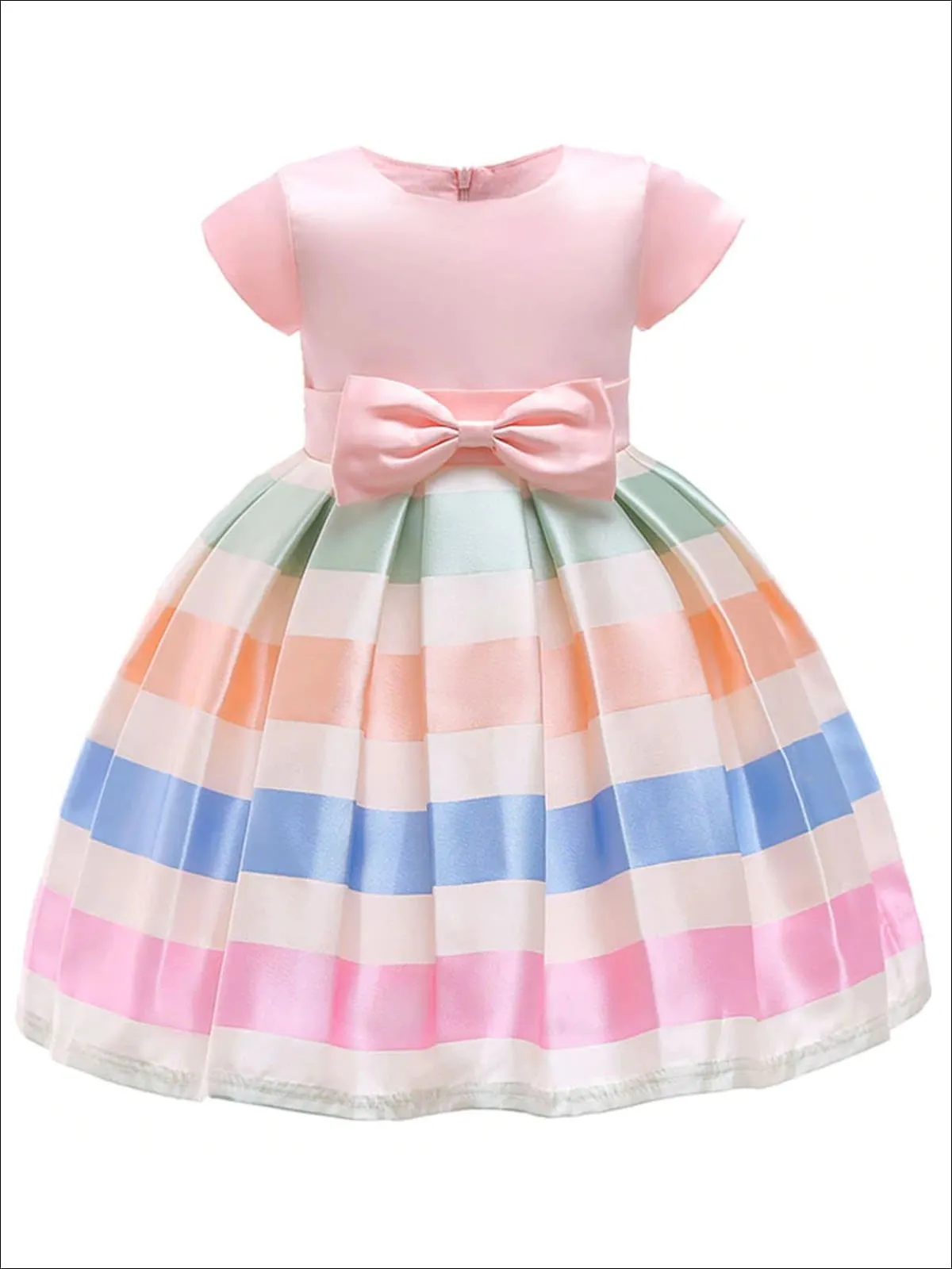 Satin Sweetie Back Bow Party Dress