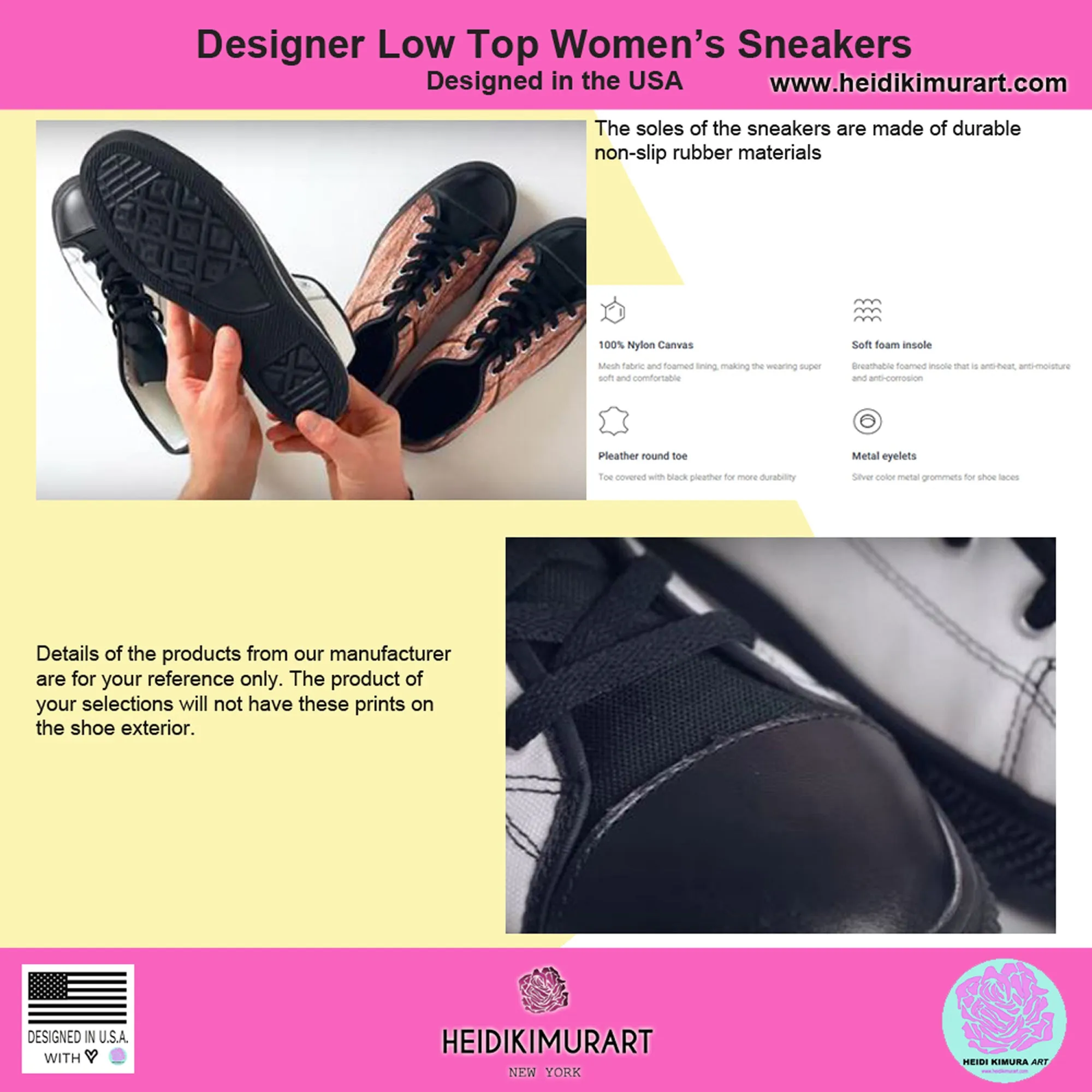 Slate Grey Ladies Low Tops, Solid Color Low Top Women's Sneakers Running Shoes (US Size: 6-12)