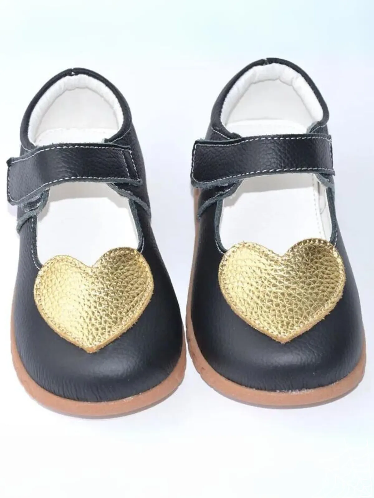 Treasured Steps Gold Heart Mary Jane Shoes By Liv And Mia