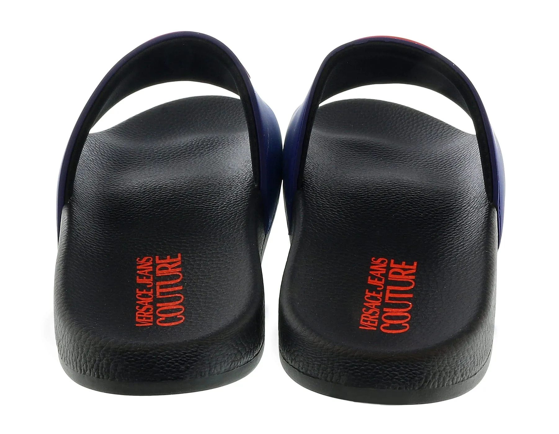 Versace Jeans Couture Navy Medallion Logo Pool Slide-